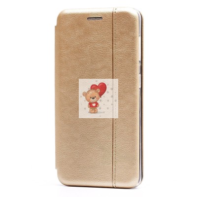 Чехол-книжка для Samsung G991 Galaxy S21 открытие вбок (золотой) - BC002