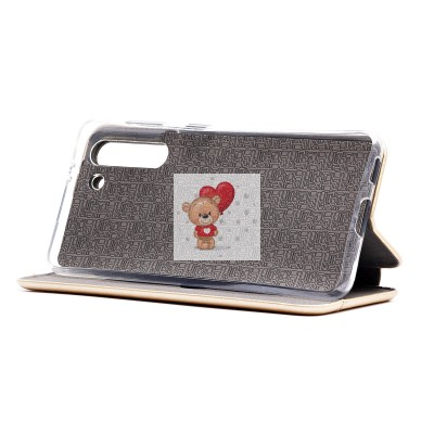 Чехол-книжка для Samsung G991 Galaxy S21 открытие вбок (золотой) - BC002