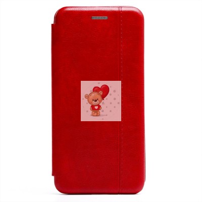 Чехол-книжка для Samsung G991 Galaxy S21 открытие вбок (красный) - BC002