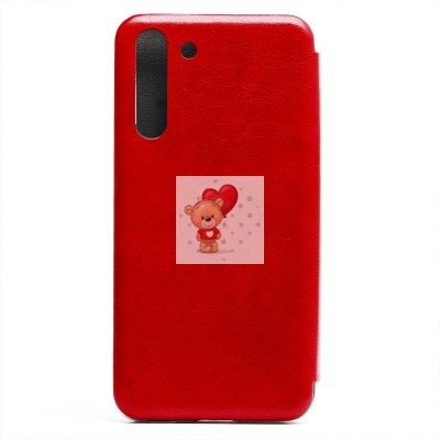 Чехол-книжка для Samsung G991 Galaxy S21 открытие вбок (красный) - BC002 Чехол-книжка для Samsung G991 Galaxy S21 открытие вбок (красный) - BC002