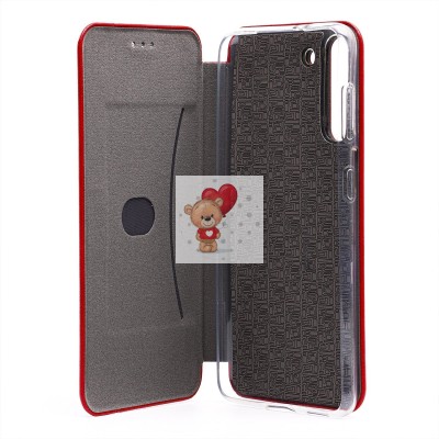 Чехол-книжка для Samsung G991 Galaxy S21 открытие вбок (красный) - BC002 Чехол-книжка для Samsung G991 Galaxy S21 открытие вбок (красный) - BC002