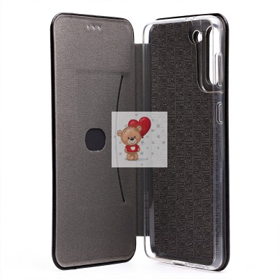 Чехол-книжка для Samsung G996 Galaxy S21+ (черный) открытие вбок (черный) - BC002 Чехол-книжка для Samsung G996 Galaxy S21+ (черный) открытие вбок (черный) - BC002
