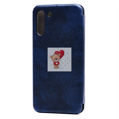 Чехол-книжка для Samsung G996 Galaxy S21+ (синий) открытие вбок (синий) - BC002