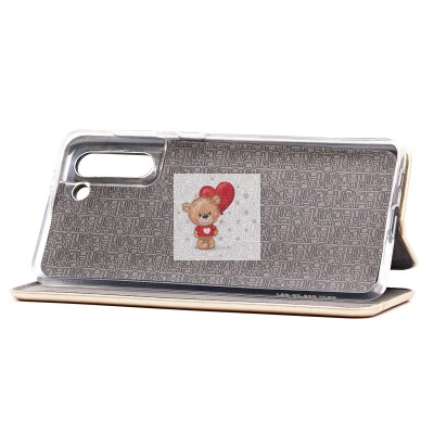 Чехол-книжка для Samsung G996 Galaxy S21+ (золотой) открытие вбок (золотой) - BC002