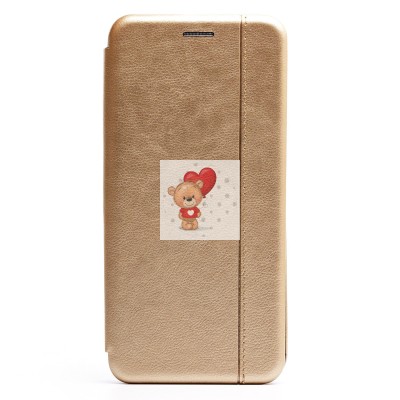 Чехол-книжка для Samsung G998 Galaxy S21 Ultra (золотой) открытие вбок (золотой) - BC002