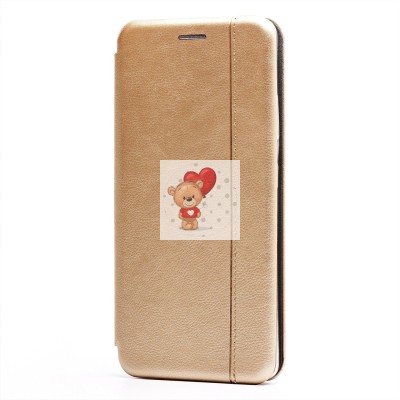 Чехол-книжка для Samsung G998 Galaxy S21 Ultra (золотой) открытие вбок (золотой) - BC002