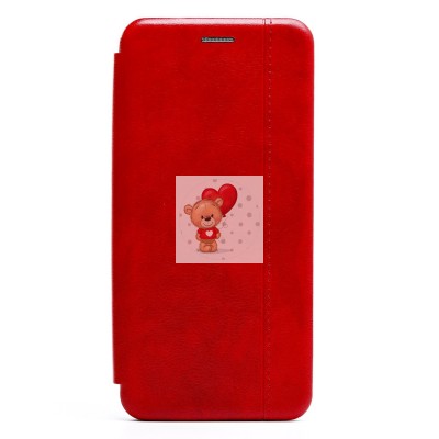 Чехол-книжка для Samsung G998 Galaxy S21 Ultra (красный) открытие вбок (красный) - BC002