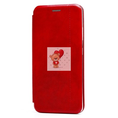 Чехол-книжка для Samsung G998 Galaxy S21 Ultra (красный) открытие вбок (красный) - BC002