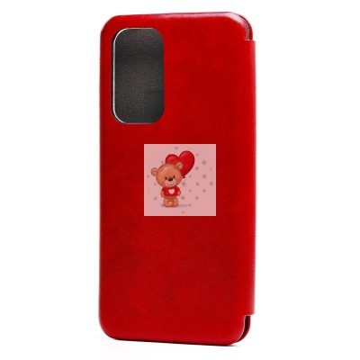 Чехол-книжка для Samsung G998 Galaxy S21 Ultra (красный) открытие вбок (красный) - BC002