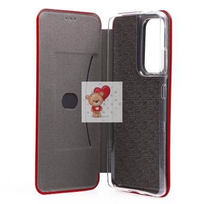 Чехол-книжка для Samsung G998 Galaxy S21 Ultra (красный) открытие вбок (красный) - BC002