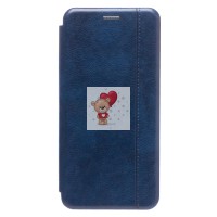 Чехол-книжка для Xiaomi Poco C40 открытие вбок (синий) - BC002