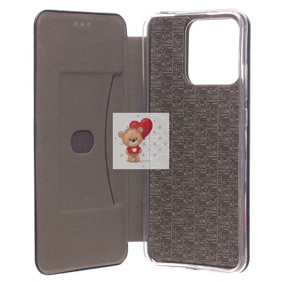 Чехол-книжка для Xiaomi Poco C40 открытие вбок (синий) - BC002