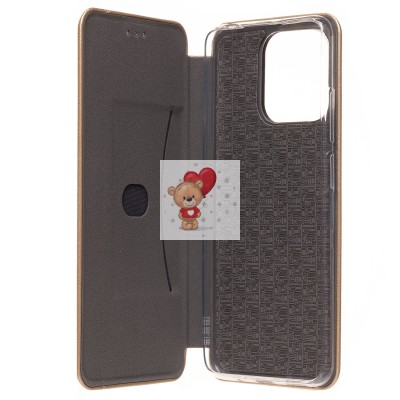 Чехол-книжка для Xiaomi Poco C55 (золотой) - BC002