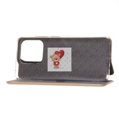 Чехол-книжка для Xiaomi Poco C55 (золотой) - BC002