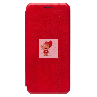 Чехол-книжка для Xiaomi Poco C55 (красный) - BC002