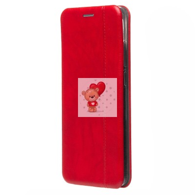 Чехол-книжка для Xiaomi Poco C55 (красный) - BC002