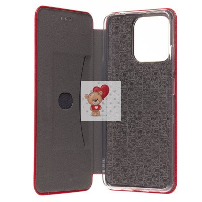 Чехол-книжка для Xiaomi Poco C55 (красный) - BC002