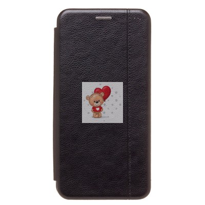 Чехол-книжка для Xiaomi Poco C65 (черный) - BC002