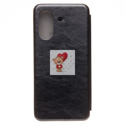 Чехол-книжка для Xiaomi Poco C65 (черный) - BC002