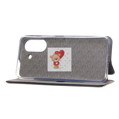 Чехол-книжка для Xiaomi Poco C65 (черный) - BC002