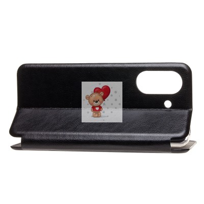 Чехол-книжка для Xiaomi Poco C65 (черный) - BC002