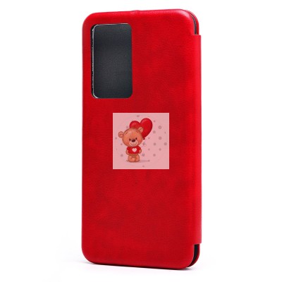 Чехол-книжка для Xiaomi Poco F5 Pro (красный) - BC002