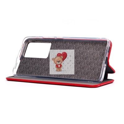 Чехол-книжка для Xiaomi Poco F5 Pro (красный) - BC002