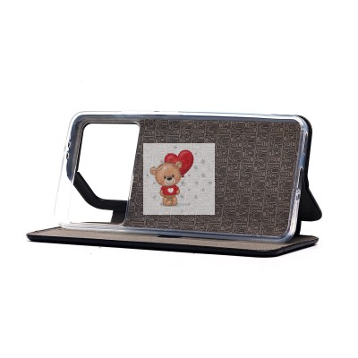 Чехол-книжка для Xiaomi Poco F6 Pro (черный) - BC002