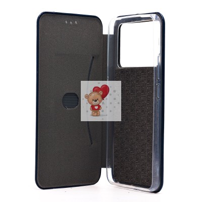 Чехол-книжка для Xiaomi Poco F6 Pro (синий) - BC002