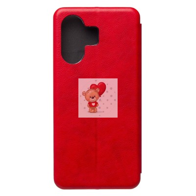 Чехол-книжка для Xiaomi Poco M6 5G (красный) - BC002