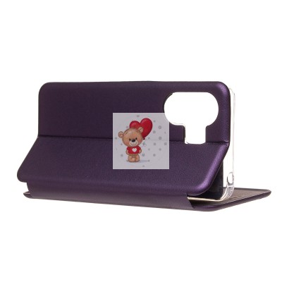 Чехол-книжка для Xiaomi Redmi 13C 5G (фиолетовый) - BC002