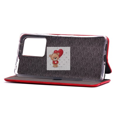 Чехол-книжка для Xiaomi Poco X5 Pro (красный) - BC002