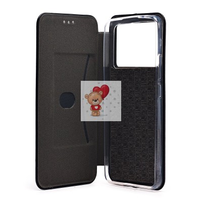 Чехол-книжка для Xiaomi Poco X6 5G (черный) - BC002