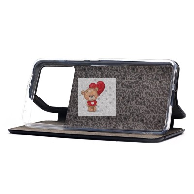 Чехол-книжка для Xiaomi Poco X6 5G (черный) - BC002