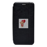 Чехол-книжка для Xiaomi Redmi 10 (черный) открытие вбок - BC002