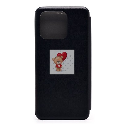 Чехол-книжка для Xiaomi Redmi 11A (черный) - BC002