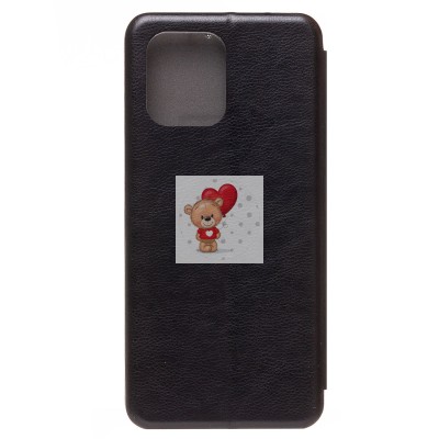 Чехол-книжка для Xiaomi Redmi 12 4G (черный) - BC002