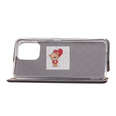 Чехол-книжка для Xiaomi Redmi 12 4G (черный) - BC002