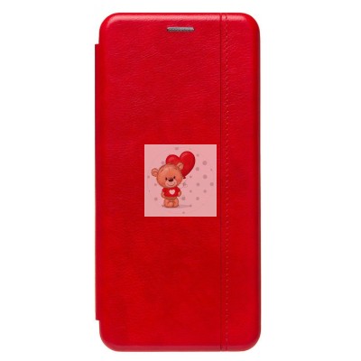 Чехол-книжка для Xiaomi Redmi 12 4G (красный) - BC002