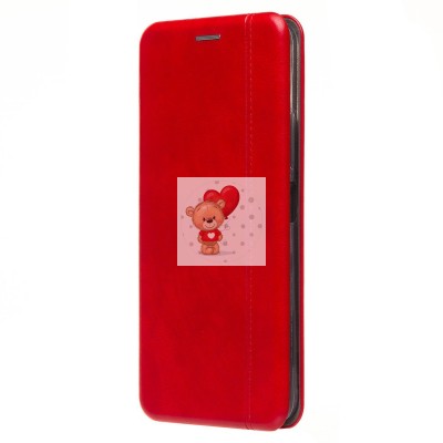Чехол-книжка для Xiaomi Redmi 12 4G (красный) - BC002