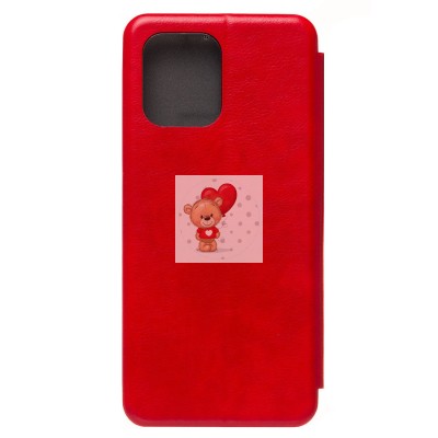 Чехол-книжка для Xiaomi Redmi 12 4G (красный) - BC002