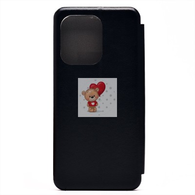 Чехол-книжка для Xiaomi Redmi 13 4G (черный) - BC002