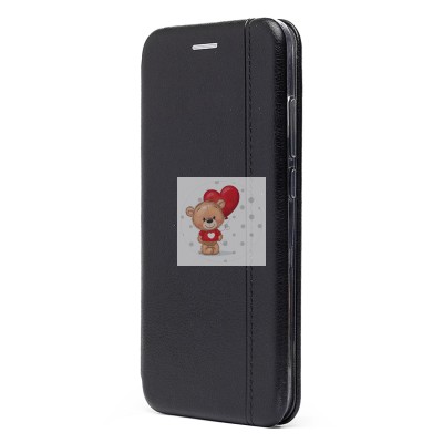 Чехол-книжка для Xiaomu Redmi 9i (черный) открытие вбок - BC002