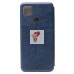 Чехол-книжка для Xiaomi Redmi 9C (синий) открытие вбок - BC002