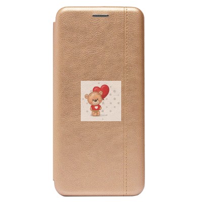 Чехол-книжка для Xiaomi Redmi 9T (золотой) открытие вбок - BC002 Чехол-книжка для Xiaomi Redmi 9T (золотой) открытие вбок - BC002