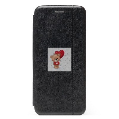 Чехол-книжка для Redmi Note 10S открытие вбок (черный) - BC002