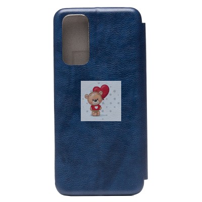 Чехол-книжка для Redmi Note 11S 4G открытие вбок (синий) - BC002