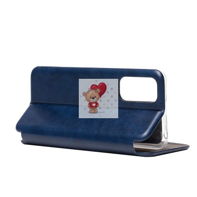 Чехол-книжка для Redmi Note 11S 4G открытие вбок (синий) - BC002