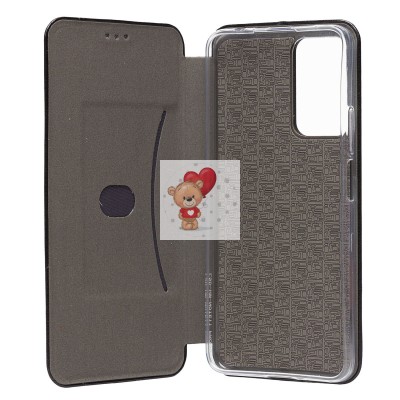 Чехол-книжка для Xiaomi Redmi Note 11 Pro CN открытие вбок (черный) - BC002