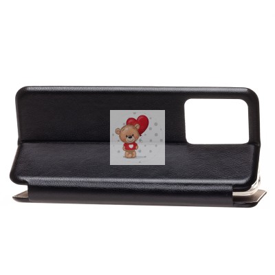 Чехол-книжка для Xiaomi Redmi Note 12 4G (черный) - BC002